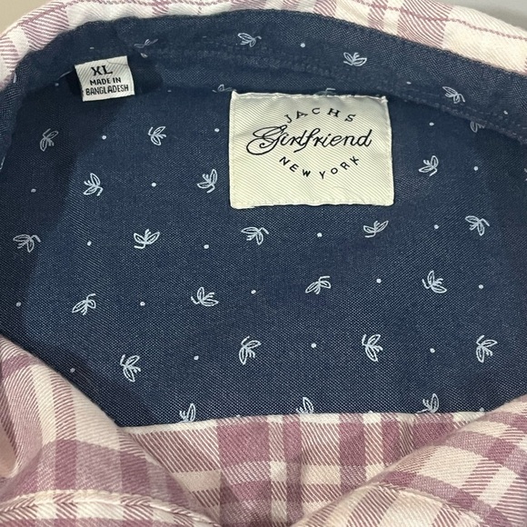 Jach’s Girlfriend NY size XL flannel plaid shirt w/pockets, snap front EUC - Picture 7 of 9